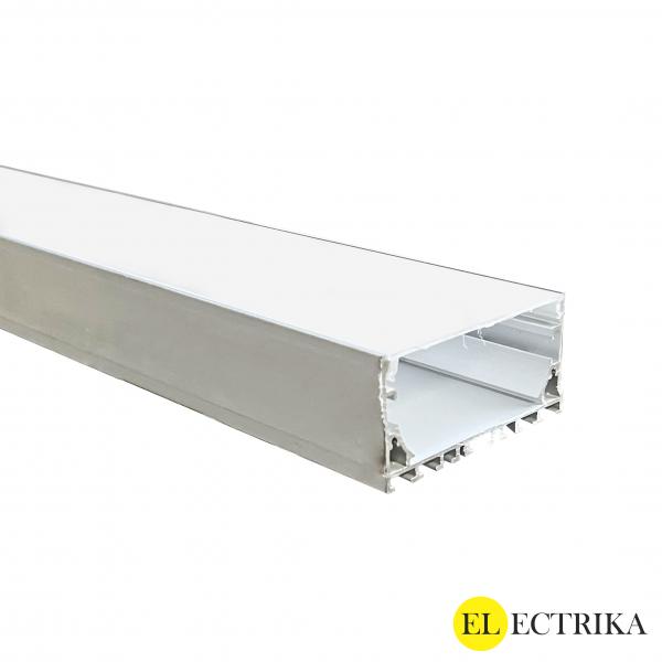 Electrica aluminum profile with diffuser 80x40mm (6m)