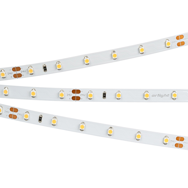 Arlight 24V led ժապավեն 4.8W 3000K 8մմ (3528SMD 60led/մ)