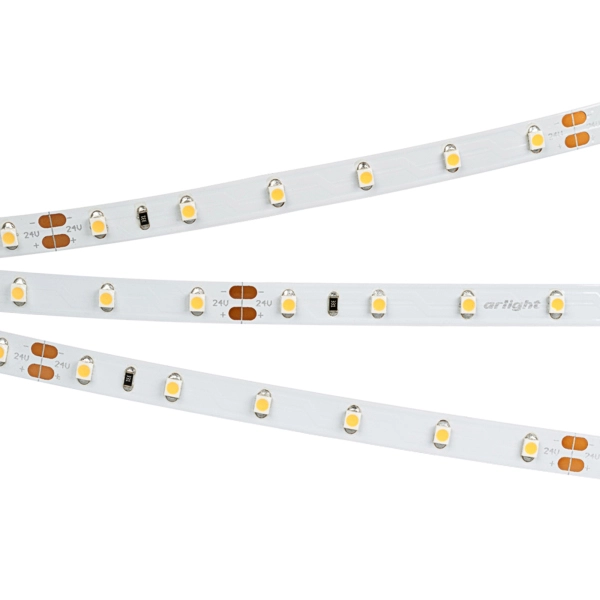 Arlight 24V led ժապավեն 4.8W 3000K 8մմ (3528SMD 60led/մ)