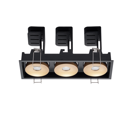 Electrica Armlight (S8436) ներկառուցվող շարժական 3x12W 4000K սև ուղղանկյուն