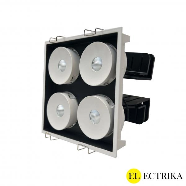 Electrica Armlight (S8848) ներկառուցվող շարժական 4x12W 3000K սպիտակ քառակուսի