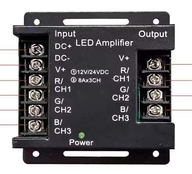 Electrica 12-24V led ժապավենի կարգավորիչ 24A RGB ամպլիֆայեր