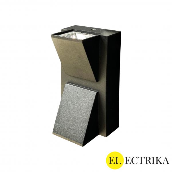  Electrica фасадный светильник (AD-8006) 2x3Вт 3500К черный IP65