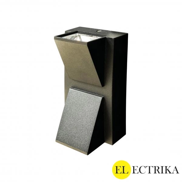 Electrica լուսատու ֆասադային (AD-8006) 2x3W 3500K սև IP65