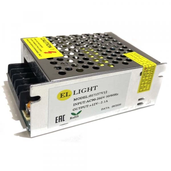 Ellight 12V սնուցման բլոկ 25W 2A (85x58x34մմ)