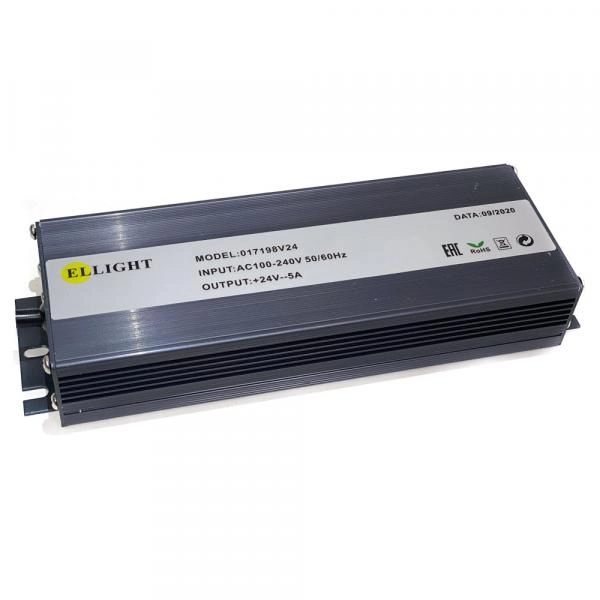Ellight 24V սնուցման բլոկ 120W 5A հերմետիկ