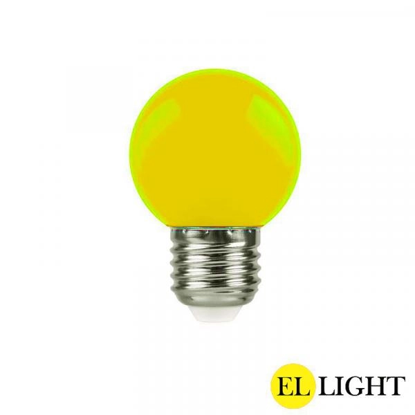 Ellight led լամպ E27 շարիկ G45 2W դեղին 180Lm 1/100