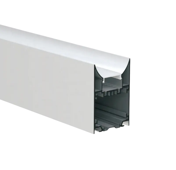 Electrica aluminum profile with diffuser round 50x75mm (6m)