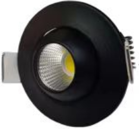Electrica Mini Светильник (T701) Встраиваемый 3Вт 3000К Черный Круглый 1/100