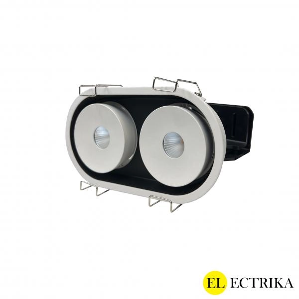 Electrica Armlight (R8824) ներկառուցվող շարժական 2x12W 3000K սպիտակ կլոր