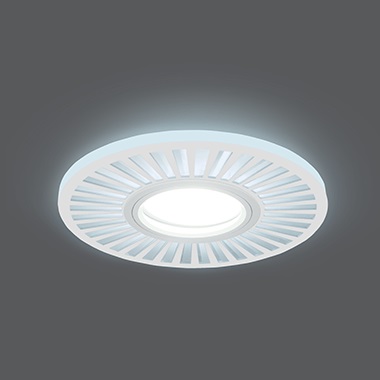 Gauss շրջանակ Backlight 3W 4000K կլոր սպիտակ MR16.