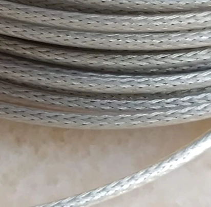 Electrica թափանցիկ լար 2x0․2մմ (պողպատե ճոպանով) հյուսված պղնձե 1/100