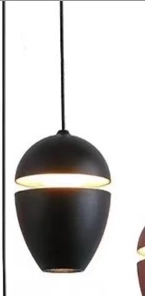 Electrica արտաքին կախովի լուսատու (F-S312) 10W 3000K սև 1/25