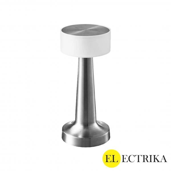 Electrica սեղանի լուսատու 5W (A03) 3000K-6000K լիցքավորվող արծաթագույն