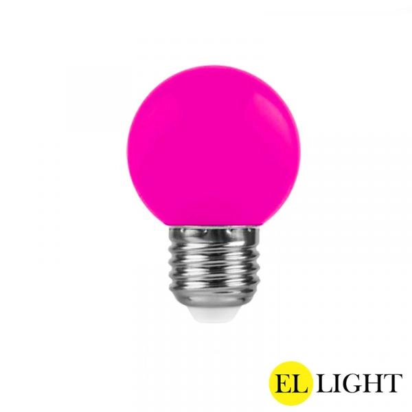 Ellight led լամպ E27 շարիկ G45 2W վարդագույն 180Lm 1/100