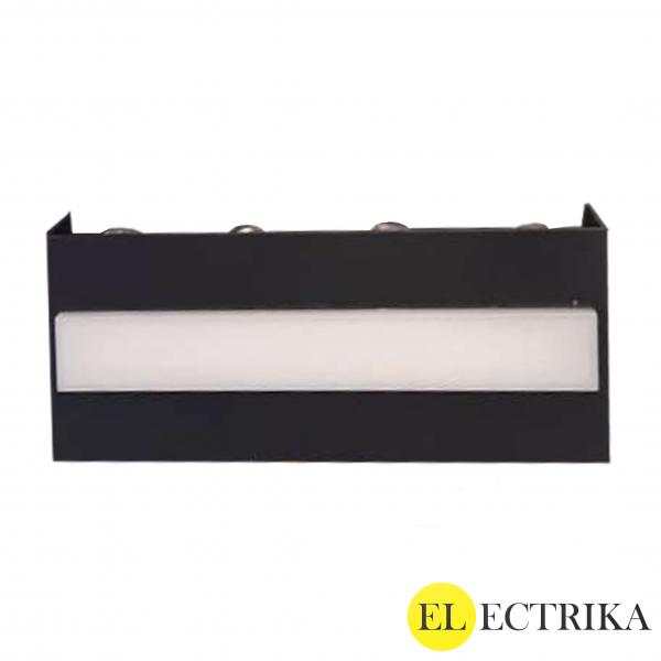  Electrica фасадный светильник (GMD-F813E-4) 4x1Вт+7Вт 3500К черный IP65
