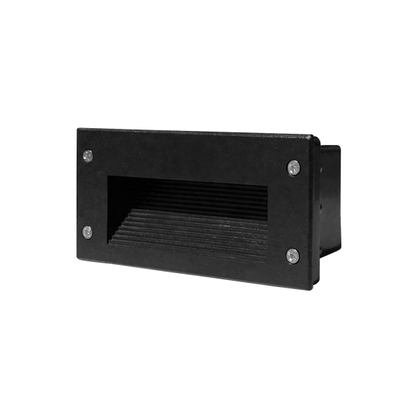 Electrica stair light 3x1W 3500K rectangular black