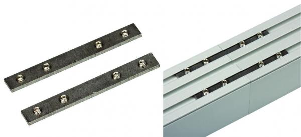 Electrica aluminum profile connector, straight