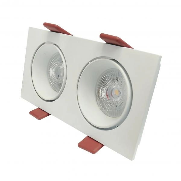 Electrica светильник встраиваемый Подвижный (CB168) 14W 3000K белый прямоугольный