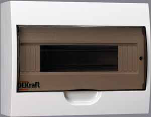 Dekraft Circuit Breaker Box 18 Modules Surface 20x25x10 IP41