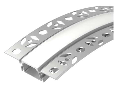 Arlight aluminum profile Fantom-Bent recessed 23x17mm (2m) flexible up-down