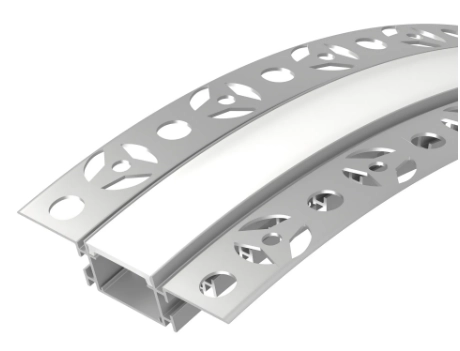 Arlight ալյումինե պրոֆիլ Fantom-Bent ներկառուցվող 23x17մմ (2մ) ճկվող վերև-ներքև