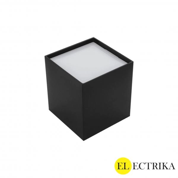 Electrica լուսատու արտաքին (DF) 24W 4000K սև քառակուսի 1/40