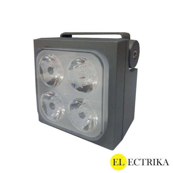 Electrica լուսատու ֆասադային (D-508) 8W 3000K մոխրագույն IP65