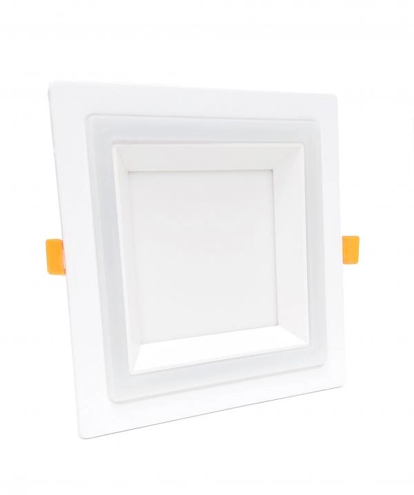LED լուսատու Double Panel ներկառուցվող 18+6W 4100+4100K քառակուսի