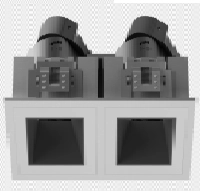 Electrica ներկառուցվող շրջանակ MU24 սպիտակ 2 տեղ ուղղանկյուն
