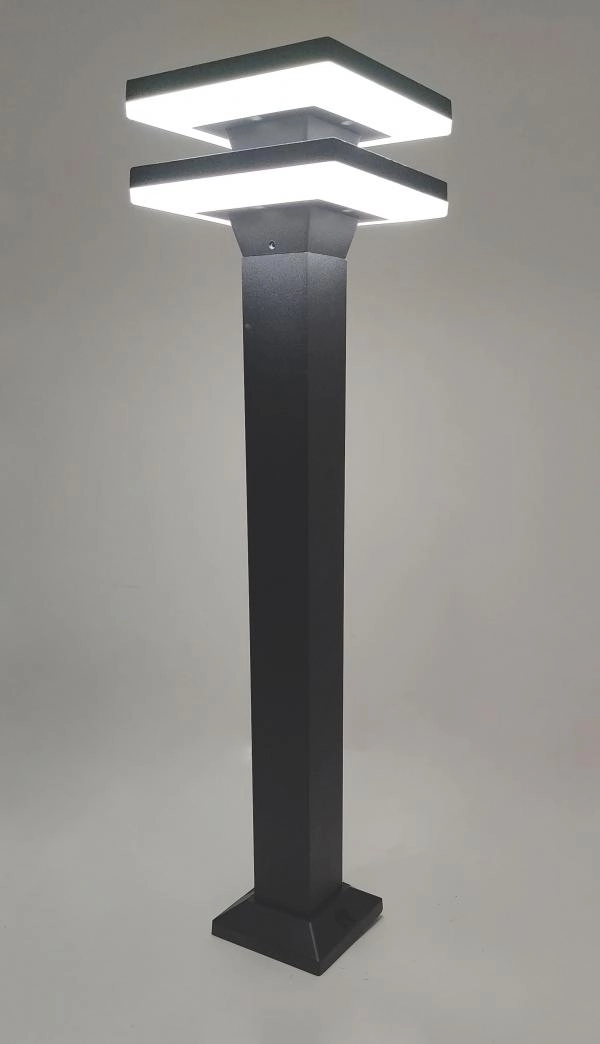 Electrica այգու լուսատու (AD-841F-600) 2x12W 4100K սև IP65
