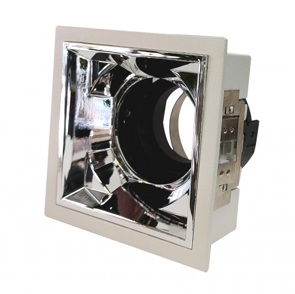 Electrica recessed frame MU22 square white/chrome