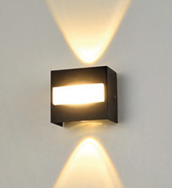 Electrica լուսատու ֆասադային (GMD-F813E-1) 2x1W+3W 3500K սև IP65