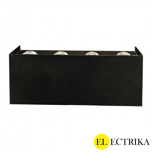 Electrica լուսատու ֆասադային (GMD-F813B-4) 8x1W 3500K սև IP65