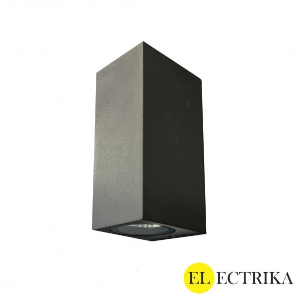 Electrica լուսատու ֆասադային (GMD-F496-2) 2x3W 3500K սև IP65