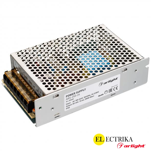 Arlight 24V սնուցման բլոկ 250W 10.4A (160x98x42մմ)