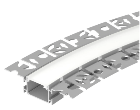 Arlight aluminum profile Fantom-Bent recessed 23x17mm (2m) flexible left-right