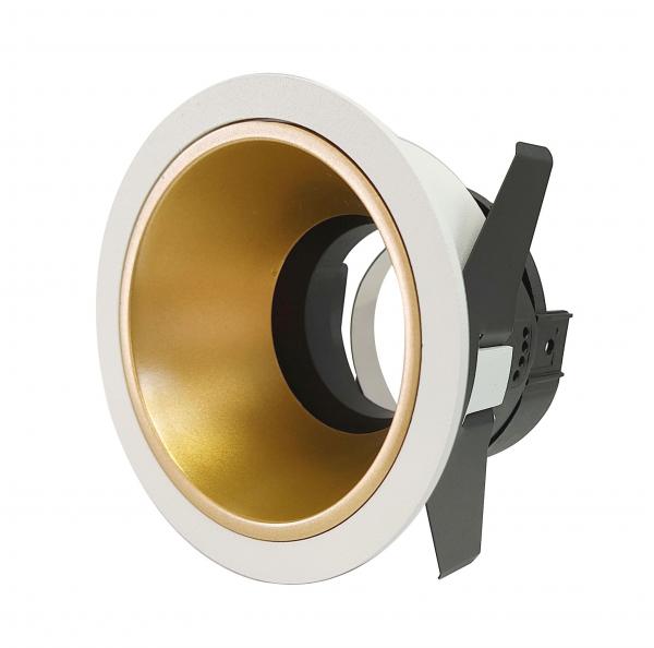 Electrica recessed frame MU01 round white/gold