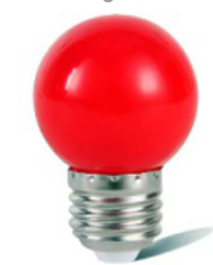Ellight led լամպ E27 շարիկ G45 2W կարմիր 180Lm 1/100