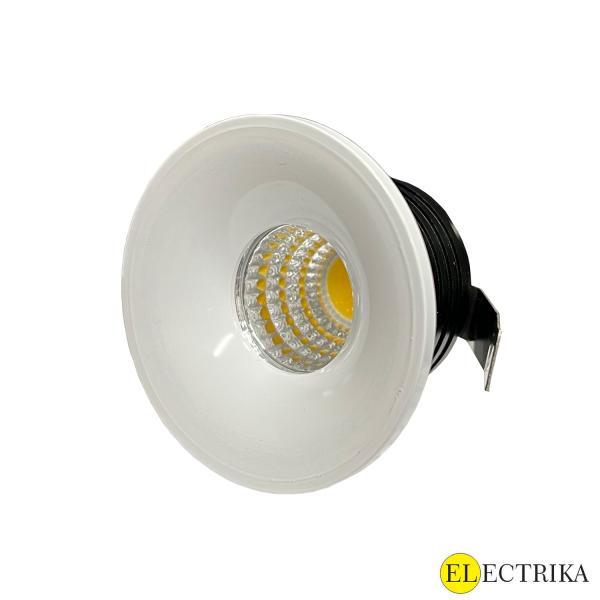 Electrica Mini Светильник (R-09WW) Встраиваемый 3Вт 3000К Белый
