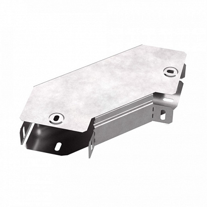 Промрукав horizontal cable tray 90° angle with cover 100x50 mm