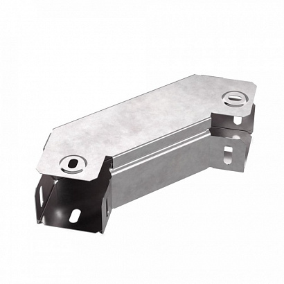 Промрукав horizontal cable tray 90° angle with cover 50x50 mm