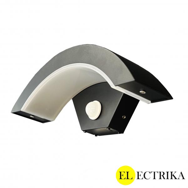  Electrica фасадный светильник (GMD-F555-A) 18Вт 3500К черный IP65 (с датчиком)