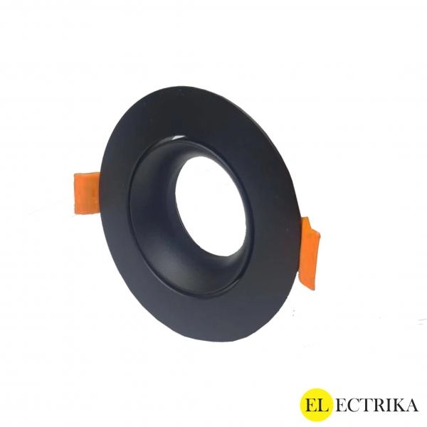 Electrica ներկառուցվող շրջանակ FV սև կլոր