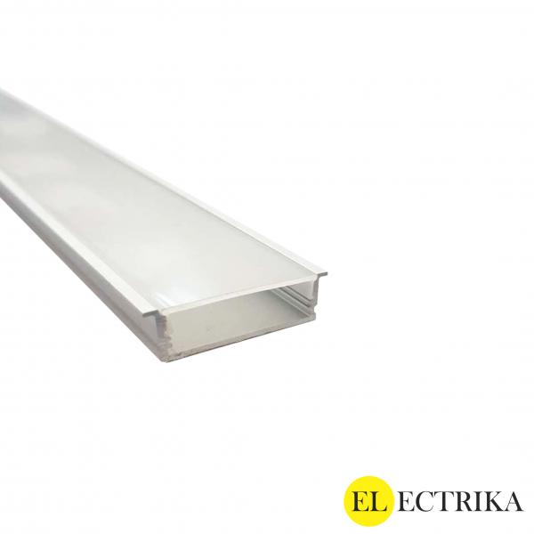 Electrica встраиваемый алюминиевый профиль с рассеивателем 33x10мм (3м)