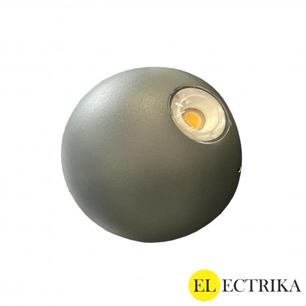 Electrica լուսատու ֆասադային (Otop) 2x3W 3500K մոխրագույն IP65