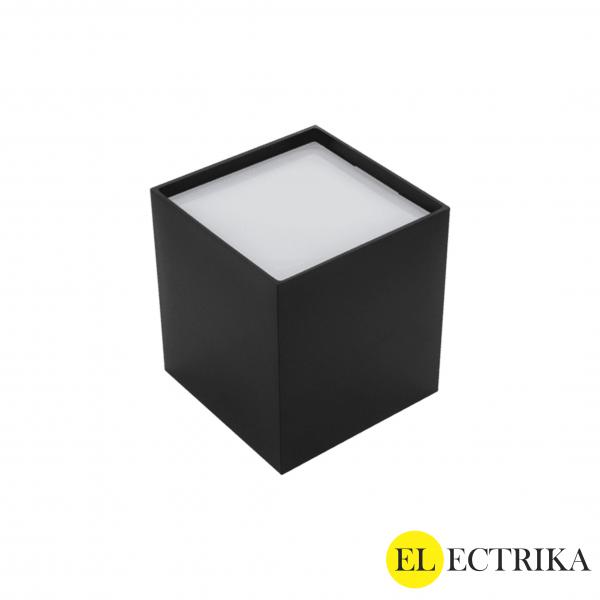 Electrica Surface-mounted light (DF) 12W 4000K square black 1/50