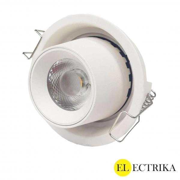 Electrica լուսատու (R6208WH) ներկառուցվող շարժական 8W 4000K կլոր սպիտակ