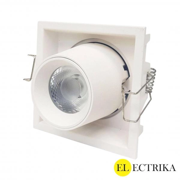 Electrica լուսատու (S6308WH) ներկառուցվող շարժական 8W 4000K քառակուսի սպիտակ