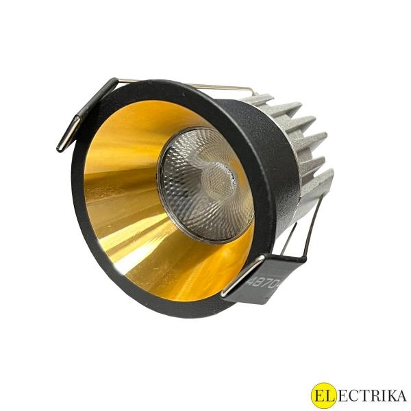 Electrica Mini լուսատու (LP03WW) ներկառուցվող 3W 3000K սև / ոսկի